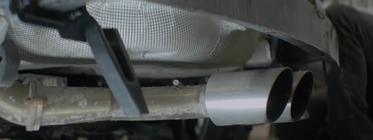 Close up of part of a motorcycle