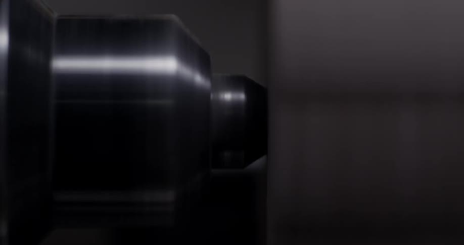 A power tool spins and rotates
