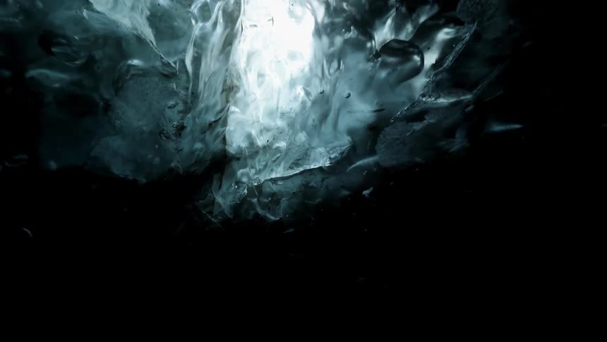 Underwater view of ice