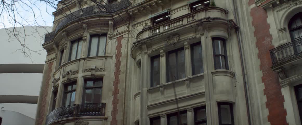 Close up of an old apartment building