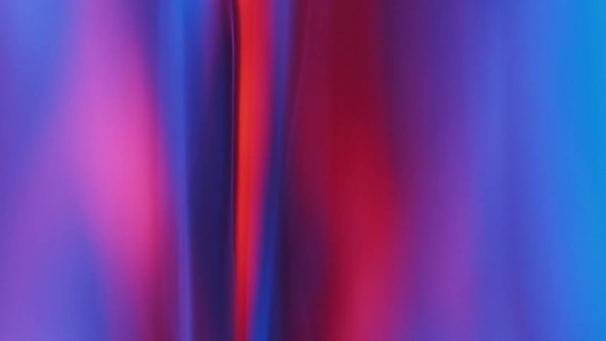 Red and blue waving liquid