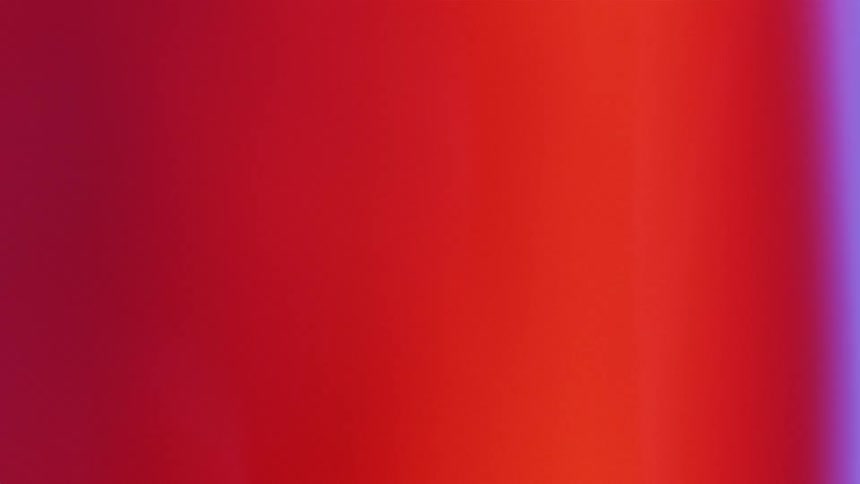 Bright reds and blues cover the area