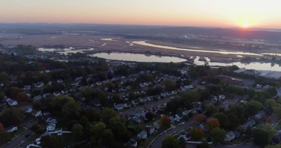 A city near a body of water