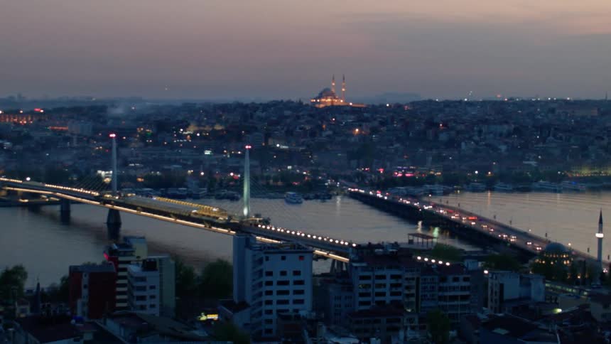 A bridge connecting two parts of a city