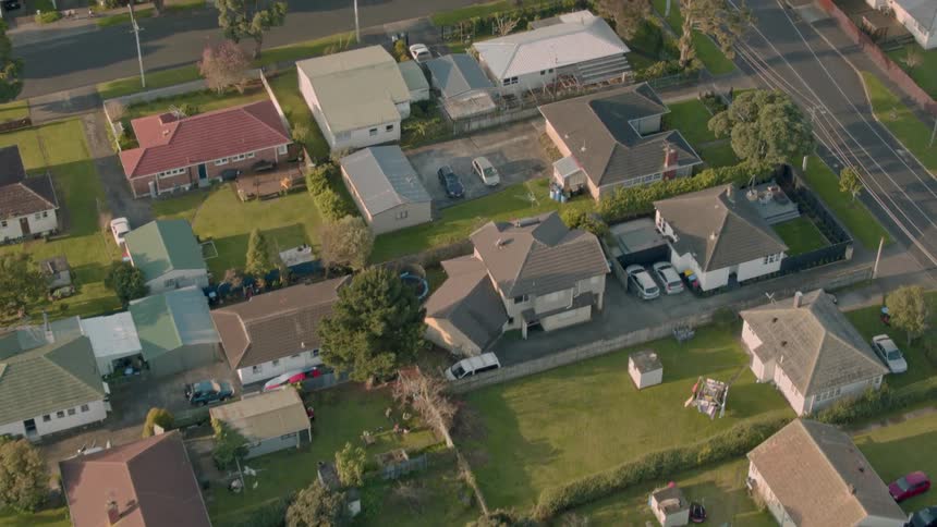A neighborhood during the day