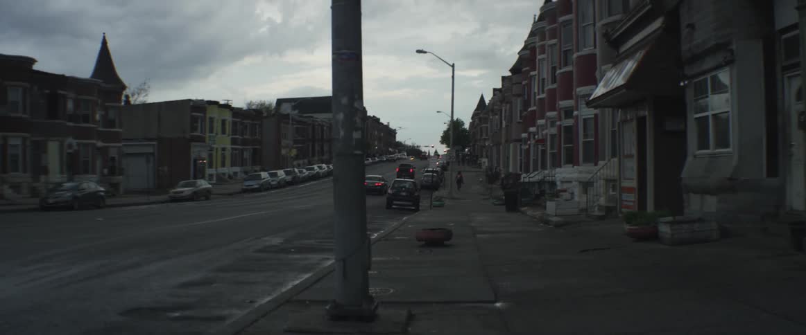 Cars driving up a hill