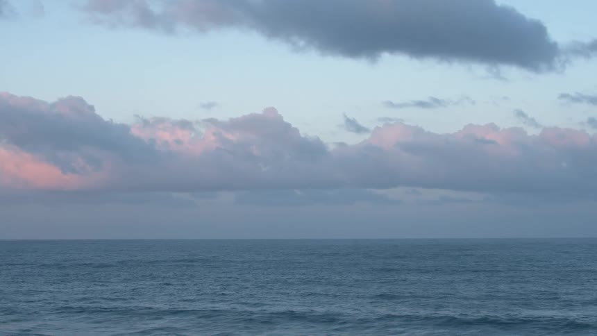 Waves flow onto the shore