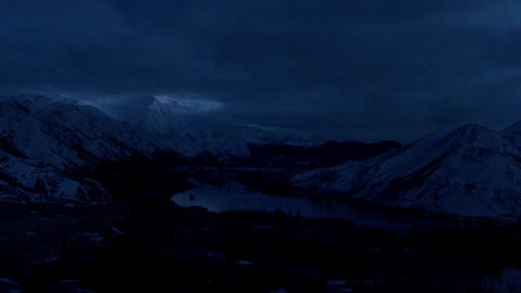 Image result for cloudy winter night