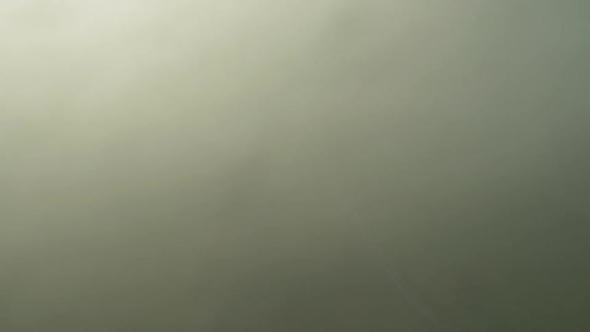 Gray and white mist swirling