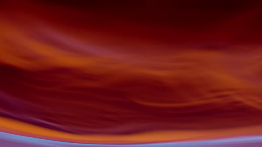 Red and orange liquid rippling