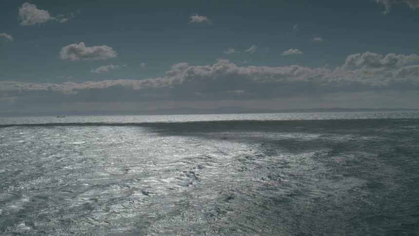The ocean on a sunny day