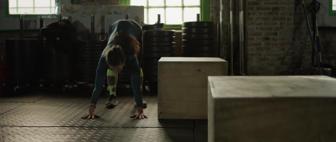 Women exercise in a gym