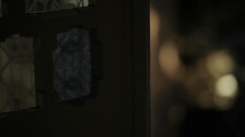 A person travels back and forth through a doorway