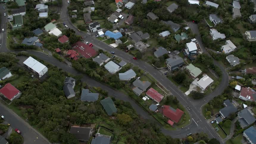 Houses cover the hillside