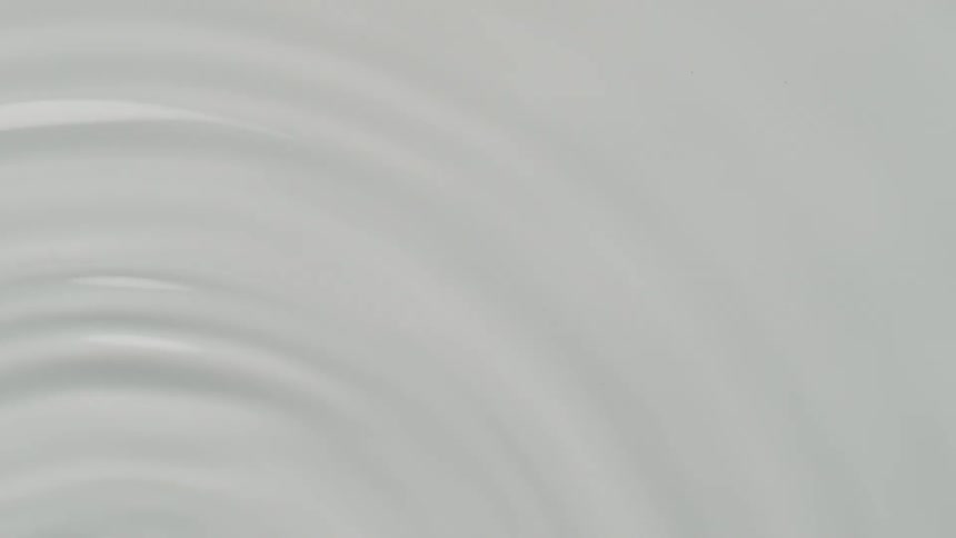 White liquid starts to ripple