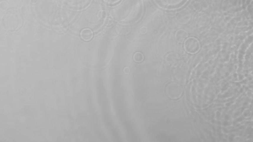Drops of liquid cause ripples on the surface