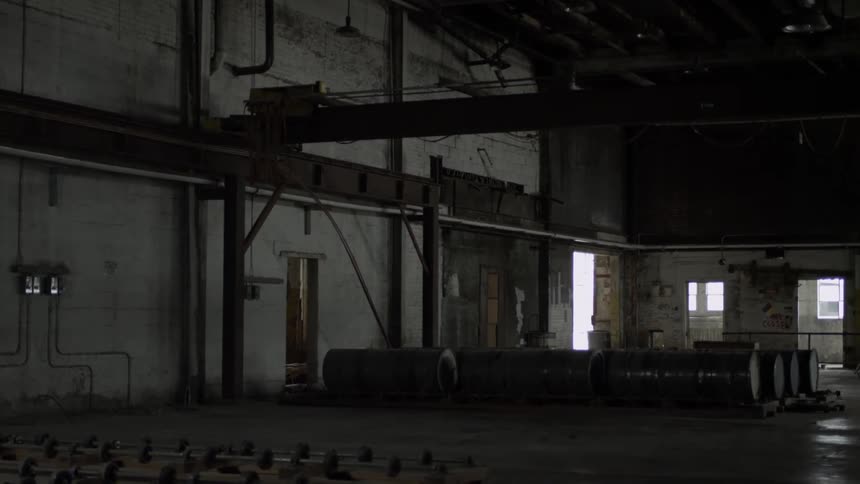 Barrels in a warehouse