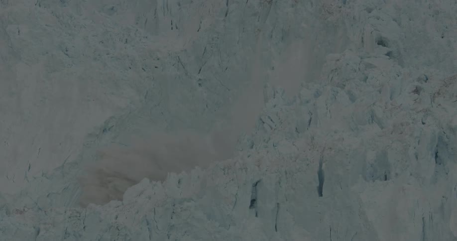 An ice shelf loses a chunk of ice