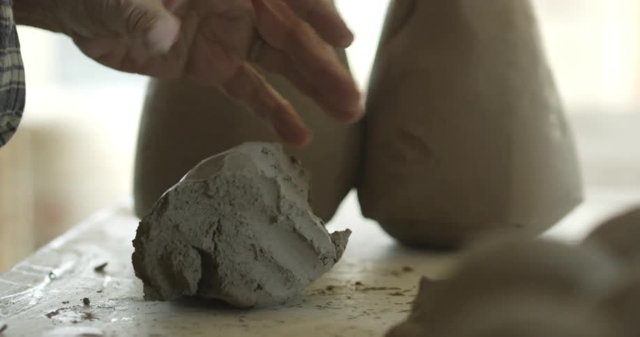 A person is kneading dough