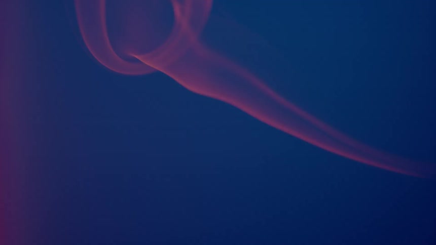 Orange vapors wave slightly horizontally