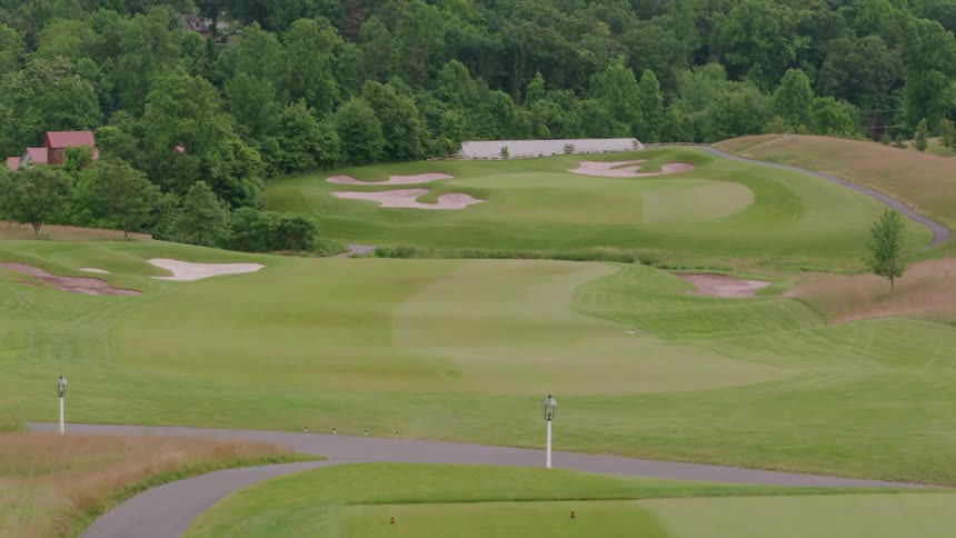 Greens are shown on a golf course