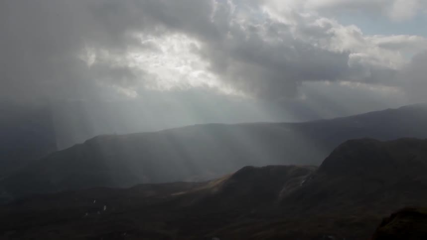Sunlight eking thru the clouds