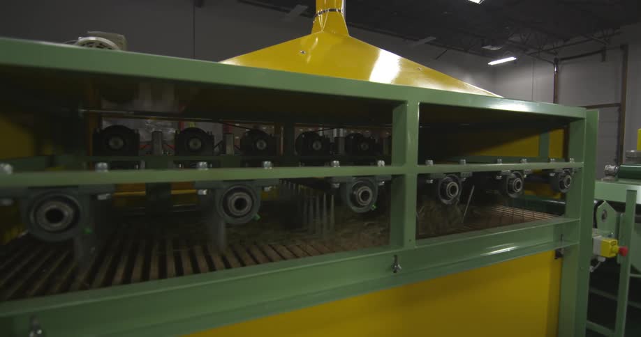 Large machinery doing work in a workshop