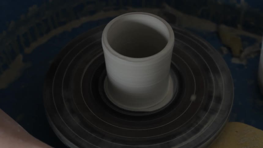 A bowl is being measured