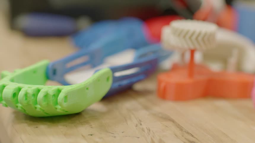 A child's toys lay on the floor