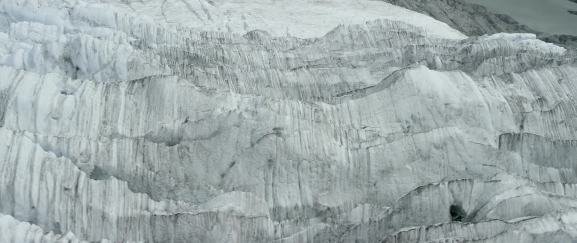 Large, rugged glacier in the arctic
