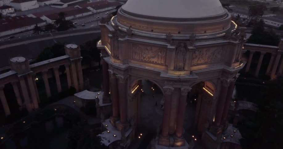 A large dome has a walking area underneath