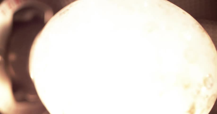 Up close of a flash bulb
