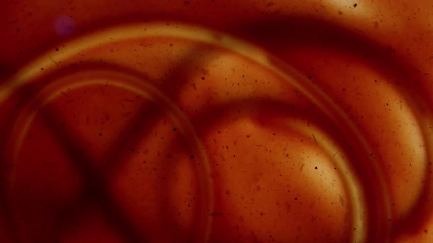 Liquid moving around a tube