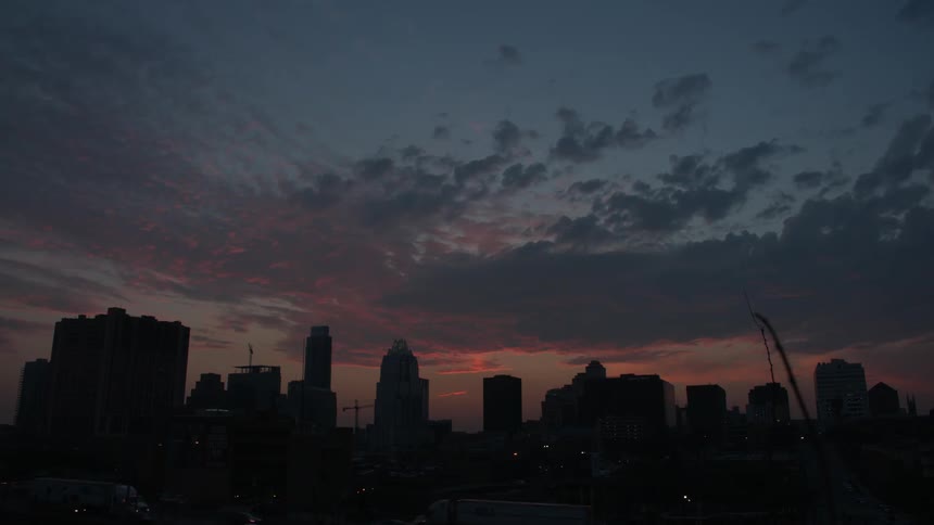 A city skyline
