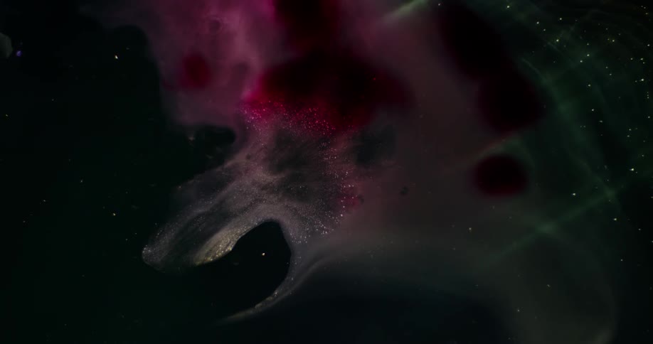 The skyline is full of stars and swirls