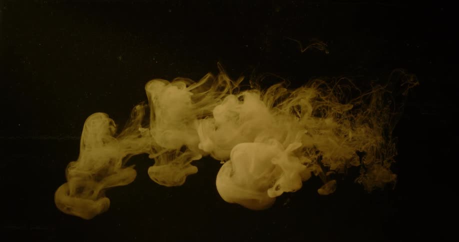 White smoke is hanging in the air