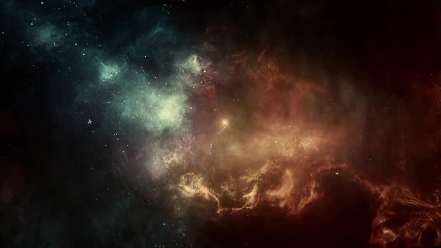 The sky is full of stars and lights at night