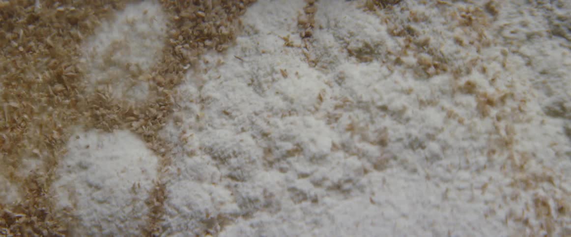 Sand is being vibrated