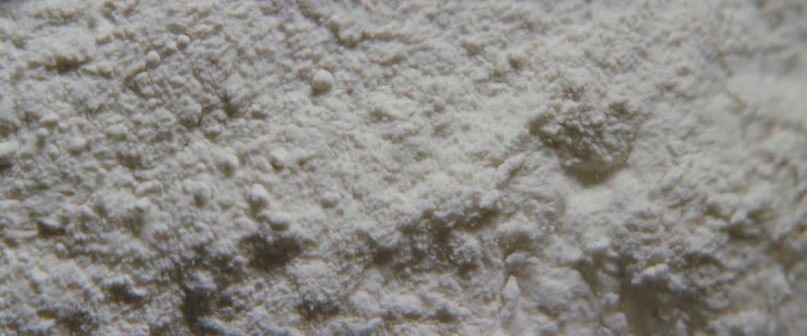 White powder churns and is blown around