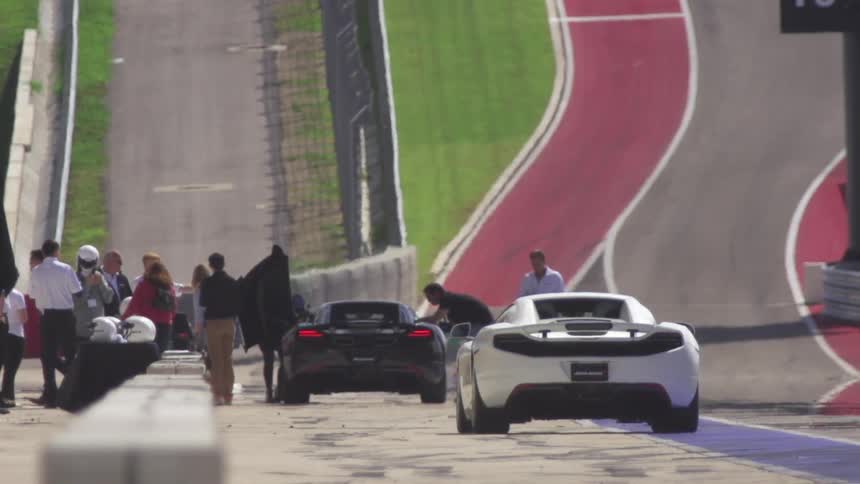 Cars are getting ready to race