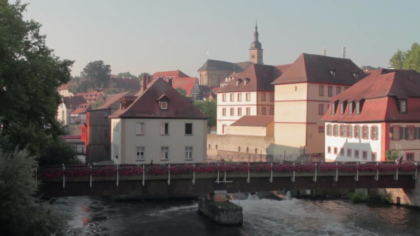 Bridge Overlooking River And City