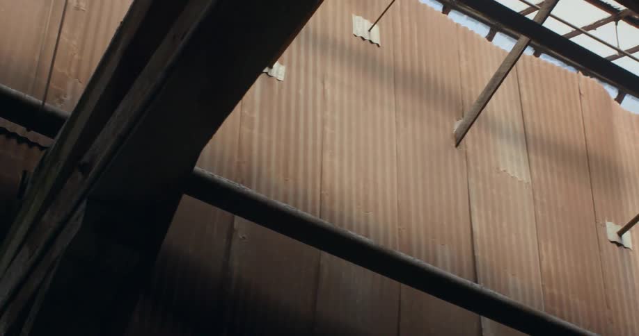 Ceiling of a large building