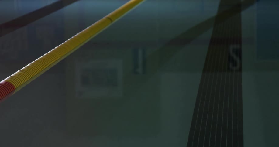 Close up of an indoor swimming pool