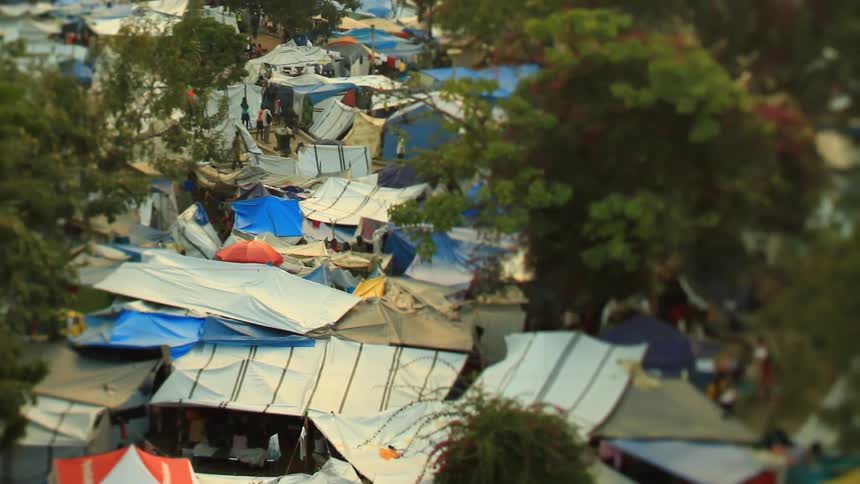 A shack town