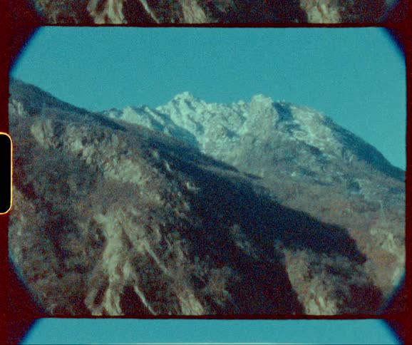 Mountains dusted with snow