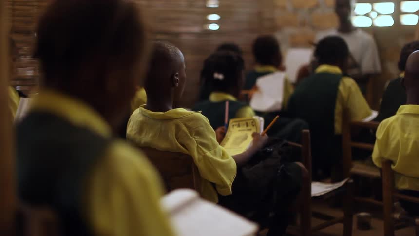 A classroom full of students
