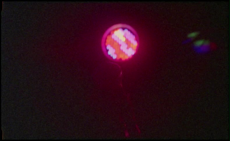 Microphone lit up by a stage light