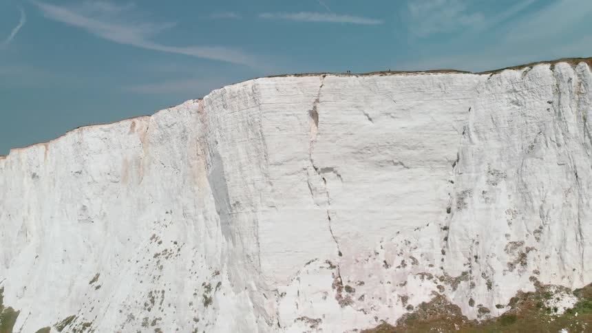 White cliffs are being flown by