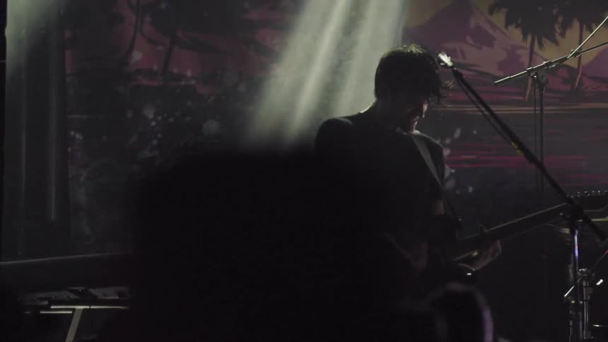 Band performs at a rock concert