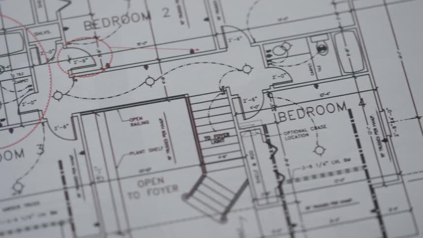 House floor plan with dimensions